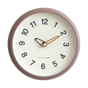 Magideal - Reloj De Pared De 10 Pulgadas, Reloj De Pared Decorativo, Reloj Colgante De Pared Nórdico Silencioso, Números Grandes Para Decoración De Sala De Estar Marrón