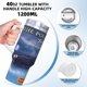 thumbnail image 5 of El Expreso Polar Vaso aislado de acero inoxidable con asa, diseño temático, regalo para familia, amigos y fans; incluye pajita y encaja en el portavasos estándar, 40 oz, 5 of 6