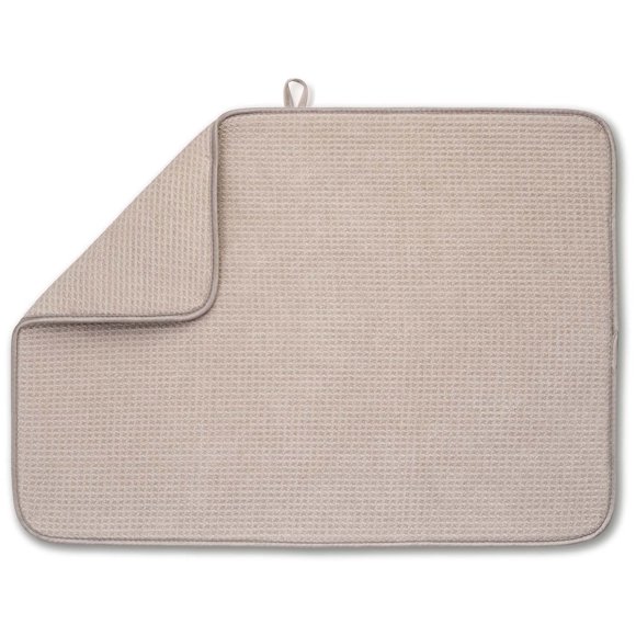 Tapete para secar platos Dish Mat Bellemain XXL de microfibra, color marfil