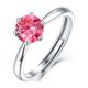 thumbnail image 1 of Anillos de Boda Ajustables de Moissanita de 1 Uds para Mujer Corte Redondo Color D VVS1 Anillos de Diamante de Moissanita con Certificado, 1 of 9