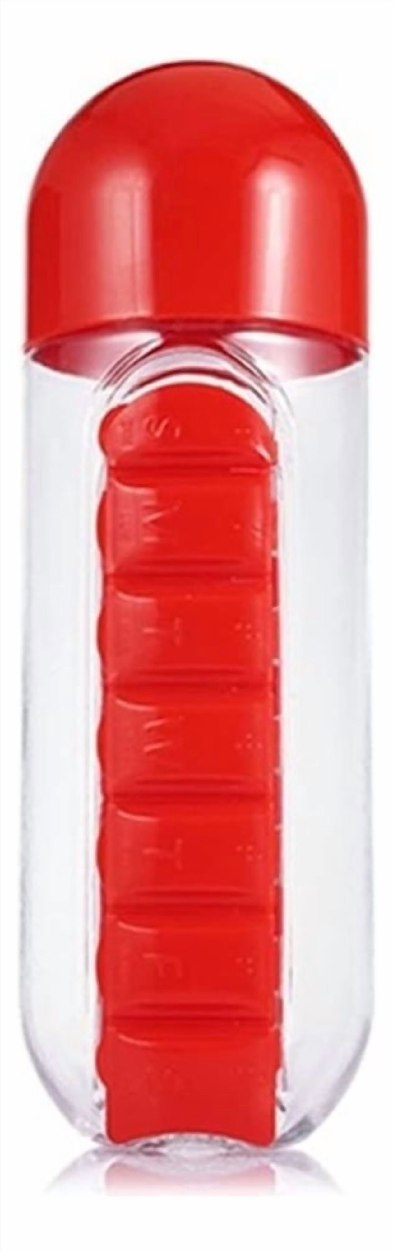 Genérico - Botella + Pastillero Organizador Semanal Medicina Lau