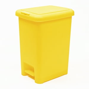 Recilock - Basurero 20 Litros Pedal Central - Amarillo