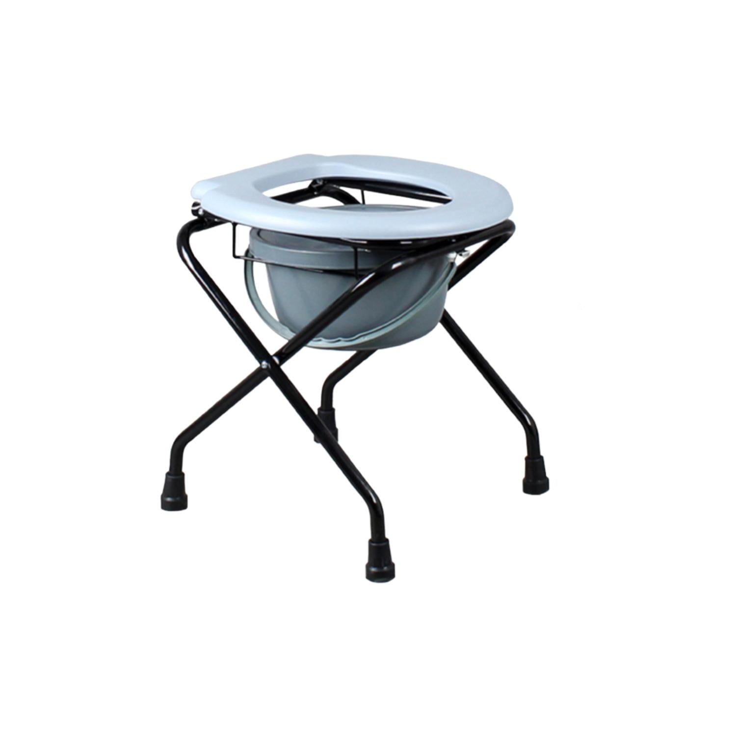 Glomed - Piso Asiento Baño Wc Plegable Gris