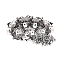 Ioensy - Abrazaderas De Alambre Para Valla, Prácticas Para Montar Alambre Soldado De Calibre 12-16 En Madera, 100 Uds.