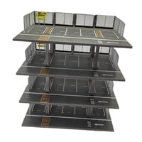 Magideal - Vitrina De Exhibición De Coches A Escala 1/64, Modelo De Coche Fundido A Presión, Para Estacionamiento, Fondo De Mesa, Decoración Para Muñecas, Coches 4 Capas Japonesas