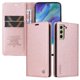 thumbnail image 5 of Funda Billetera de Cuero para Samsung Galaxy S21 FE con Tarjetero y Soporte - Tapa Magnética Rosa, 5 of 6