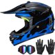 thumbnail image 1 of Casco de Motocross MXJ Gear Talla L, Aprobado por DOT – Set Completo, 1 of 9