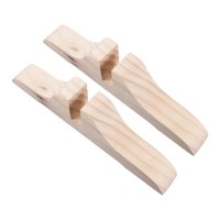 Bothyi - Soporte De Pantalla De Privacidad Para Puerta Móvil, Soporte Divisor De Habitación De Madera Cortada, Color Madera, 2 Piezas