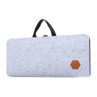 Magideal - Bolsa De Almacenamiento De Fieltro Para Teclado Mecánico Simple, Portátil, A Prueba De Golpes, Con Asa Protectora, Estuche De Transporte Para Oficina Gris