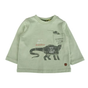 Polera Bebé Niño Verde Pillin