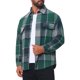 thumbnail image 4 of Camisas Vintage para Hombre de Manga Larga con Botones Abajo Chaqueta de Camisa de Cuadros Cepillada M Verde Oscuro, 4 of 6