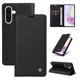 thumbnail image 5 of Funda Billetera de Cuero para Samsung Galaxy A56 5G con Tarjetero y Soporte - Tapa Magnética Negro, 5 of 6