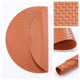 thumbnail image 5 of Juego de 6 manteles individuales redondos de plástico para decoración de mesa de comedor interior y exterior, lavables, manteles de cocina, limpiar con un paño, azul, 15x15 pulgadas, 5 of 6