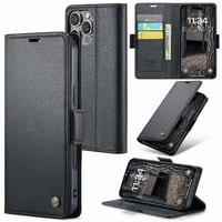 Caseme Tipo Cartera Iphone 16 Pro Max Con Cierre Magnético, Rfid, Tarjetero, Soporte, Carga Inalámbrica
