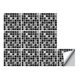 thumbnail image 1 of Etiqueta Engomada Del Azulejo Del Mosaico Blanco Y Negro Decoración De La Pared Del Piso Del Baño De La Cocina A, 1 of 5