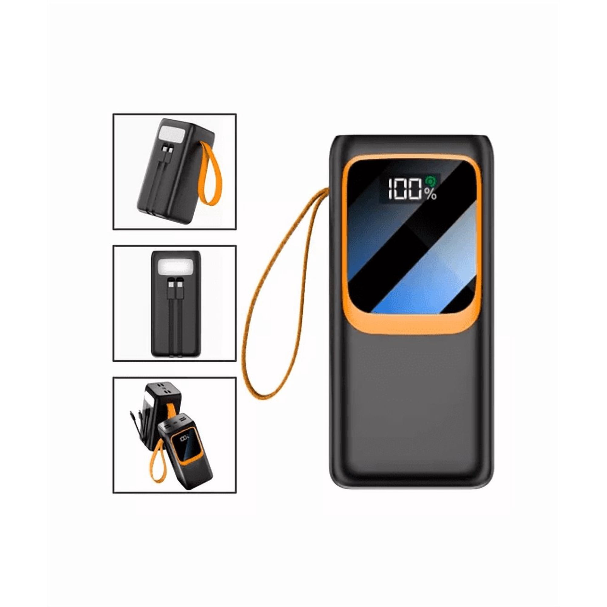 Genérico - Power Bank 65w Quick Charge 50000mah, Con Linterna, Color Negro