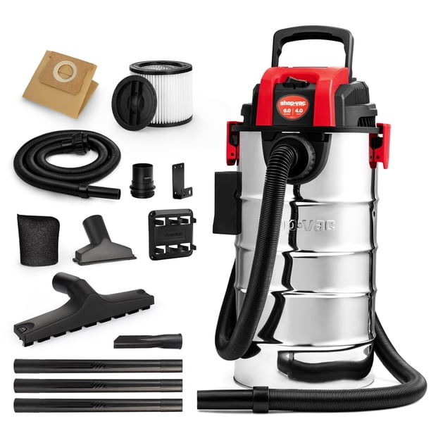 Aspiradora para productos húmedos y secos Shop-Vac, 6 galones, 4.0 Peak HP, montaje en pared