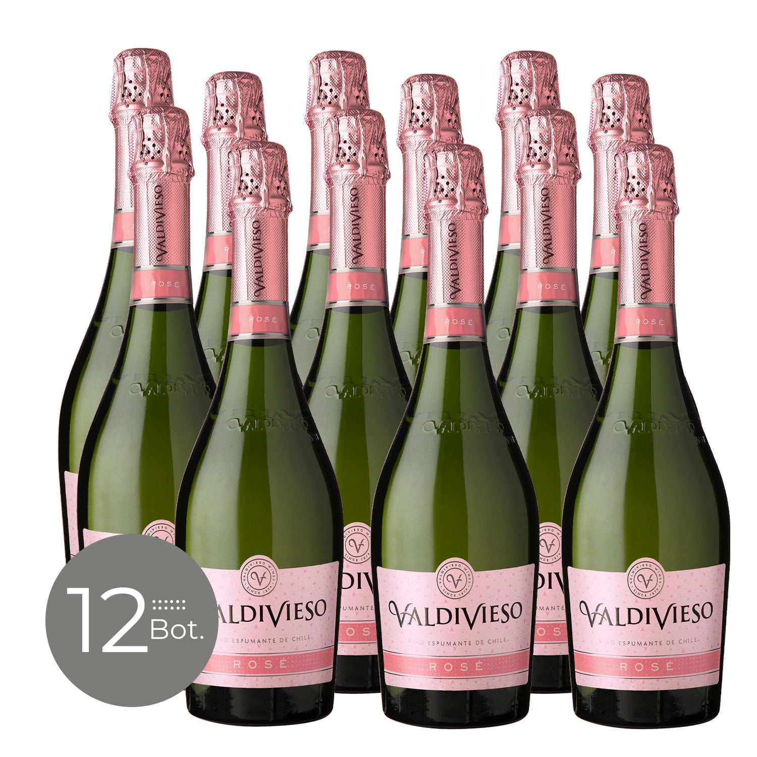 Pack X12 Espumante Valdivieso Rosé 750cc 12°
