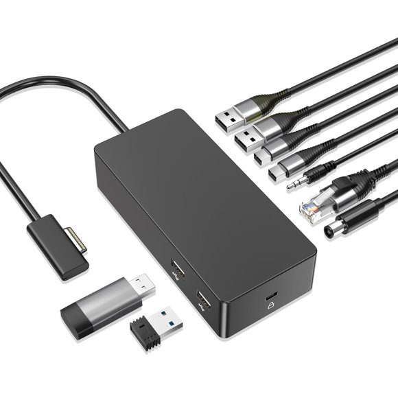 Estación de acoplamiento Simida Surface Pro con adaptador de corriente de 90 W