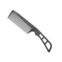 Olivia Garden - - Peine De Carbón Profesional Con Dientes Escalonados Mango Ergonómico