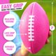 thumbnail image 4 of Pelota de fútbol de espuma Blu Jay 18 cm rosa de agarre fácil para niños, 4 of 5