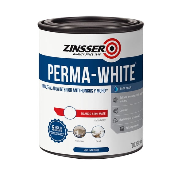 Pintura Interior Blanco Semi Mate 946 ml