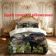 thumbnail image 1 of 3pcs Mavericks Interactive Themed Printed Bedding Set Duvet Cover and Pillowcases, 1 of 5
