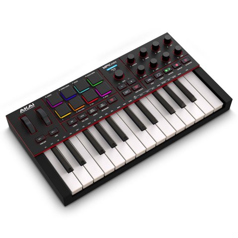 Controlador De Teclado Midi Akai Professional Mpk Mini Iv Usb-C