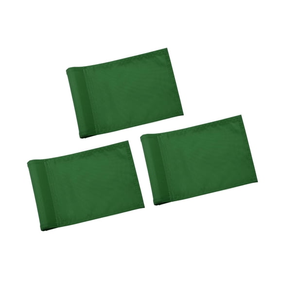 Bandera de Golf KINGTOP Verde Liso Nylon 420D 20x15 cm Paquete de 3