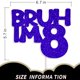 thumbnail image 2 of Cake Topper Cutylight Brush I'm 13 Official Teenager Blue, 2 of 7