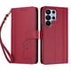 thumbnail image 3 of Funda Cartera Trébol para Samsung Galaxy S26 Ultra con Ranuras Tarjetas y Carga Inalámbrica Rojo, 3 of 6
