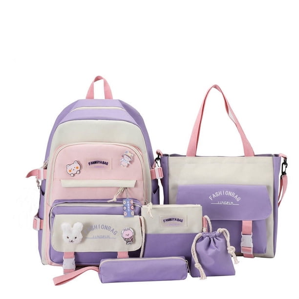 5pcs Stylish & Practical Student Backpacks - Perfect for Any Occasion!