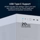 thumbnail image 5 of Funda para PC ASUS Prime AP303 White Edition ATX con USB tipo C, 5 of 9