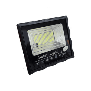 Genérico - Foco Led 40W + Panel Solar + Control 63 Leds Color Negro