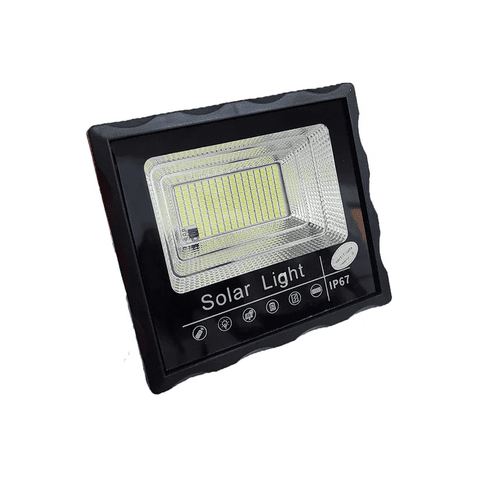 Genérico - Foco Led 40W + Panel Solar + Control 63 Leds Color Negro