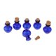 thumbnail image 2 of Botella de corcho de vidrio 6pcs tarros frascos botella de vino frasco forma azul, 2 of 5