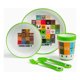 thumbnail image 1 of Set Vajilla Infantil Minecraft 5 Pcs Plato Vaso Cubiertos, 1 of 6