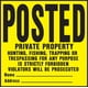 thumbnail image 1 of Señal de Propiedad Privada Hy‑Ko 28 cm × 28 cm (Pack de 20), 1 of 1