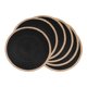 thumbnail image 1 of Juego de 6 Manteles Individuales de Casa de Campo para Decoración de Mesa de Comedor, Mantel de Cocina Rústico Lavable Negro de 15 pulgadas, 1 of 6