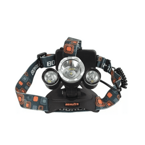 Genérico - Linterna Led Minero Frontal 5000 Lumenes Bordó Negro