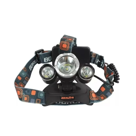 Genérico - Linterna Led Minero Frontal 5000 Lumenes Bordó Negro