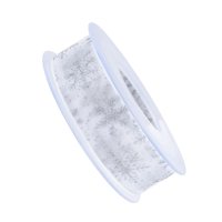 Bothyi - Cinta De Copo De Nieve Envoltura De Regalos Diy De Navidad Para Corona Día De San Valentín Plata