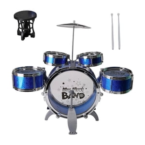 Magideal - Batería Para Niños, Batería Educativa Para Niños Pequeños, Instrumento Musical, Juguete De Simulación, Batería Para Fiesta, Regalo De Cumpleaños Para Azul