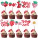 thumbnail image 1 of Adornos para magdalenas KeaiBear Sweet One Strawberry, 20 unidades, 1 of 7