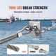 thumbnail image 4 of Cable de acero VEVOR 1/4, 250 pies, galvanizado, 7000 libras, Breaking Str, 4 of 9