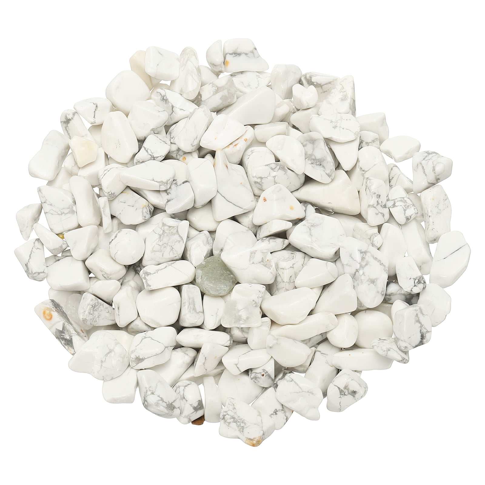 Uxcell Chips de Cristal Piedra 0.44 Lb Fluorita Grava de Acuario Rocas Howlite 5-20 mm Destinado para Pecera