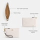 thumbnail image 3 of Wristlet COACH Small B4/piel granulada pulida a la tiza, 3 of 5