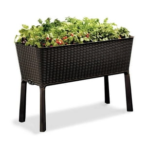 Jardinero Macetero Huerto Easy Grow Keter Marron