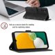 thumbnail image 2 of Funda Cartera para Samsung Galaxy A04s con Soporte y Ranuras, Resistente a Golpes y Rayones Negro, 2 of 5