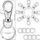 thumbnail image 4 of 50pcs Key Chain Hooks: DIY Hanging Rope Jewelry & Key Rings - 25 Metal Lobster Claw Rings & 25 Separate Key Rings, 4 of 4